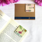Flamingo Habitat themed magnetic bookmarks (Set of 2)