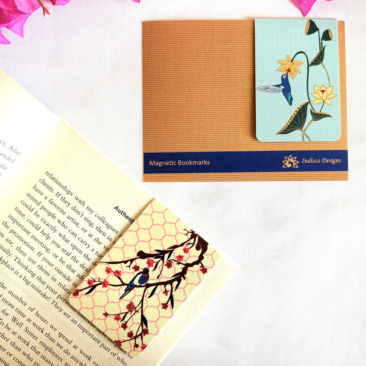 Spring Blossom Magnetic Bookmarks ( Set of 2 )