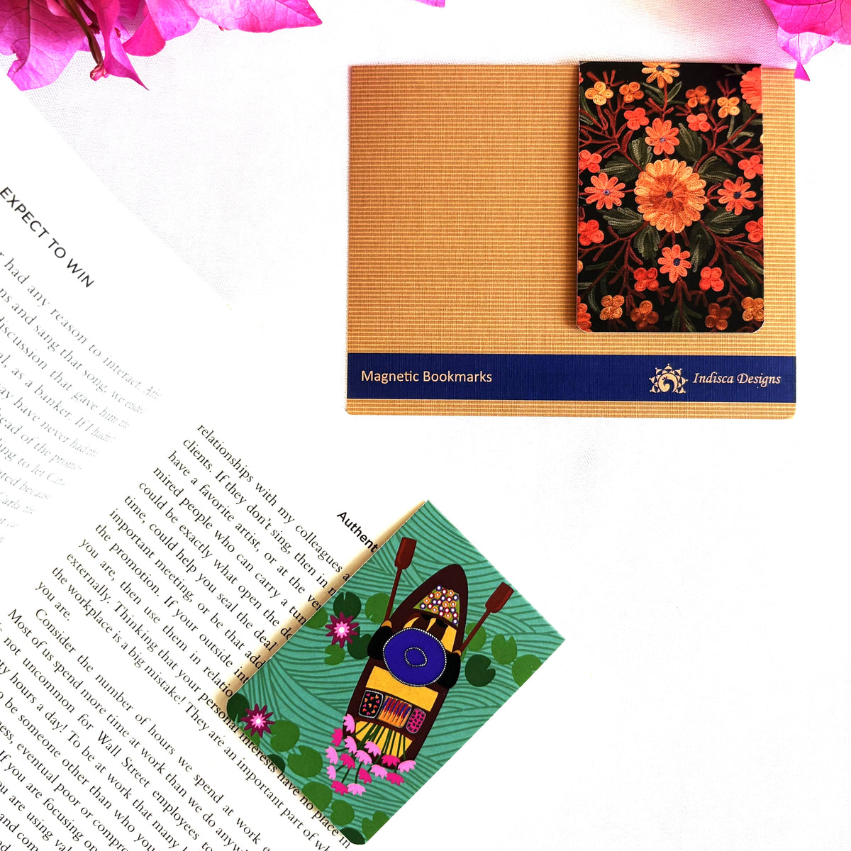 Kashmir's Elegance themed Magnetic Bookmarks ( Set of 2 )