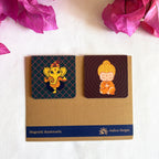 Sacred Serenity themed magnetic bookmarks ( Set of 2 )