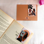 Ajrakh Contemporary Elegance Themed Magnetic Bookmarks | Set Of 2