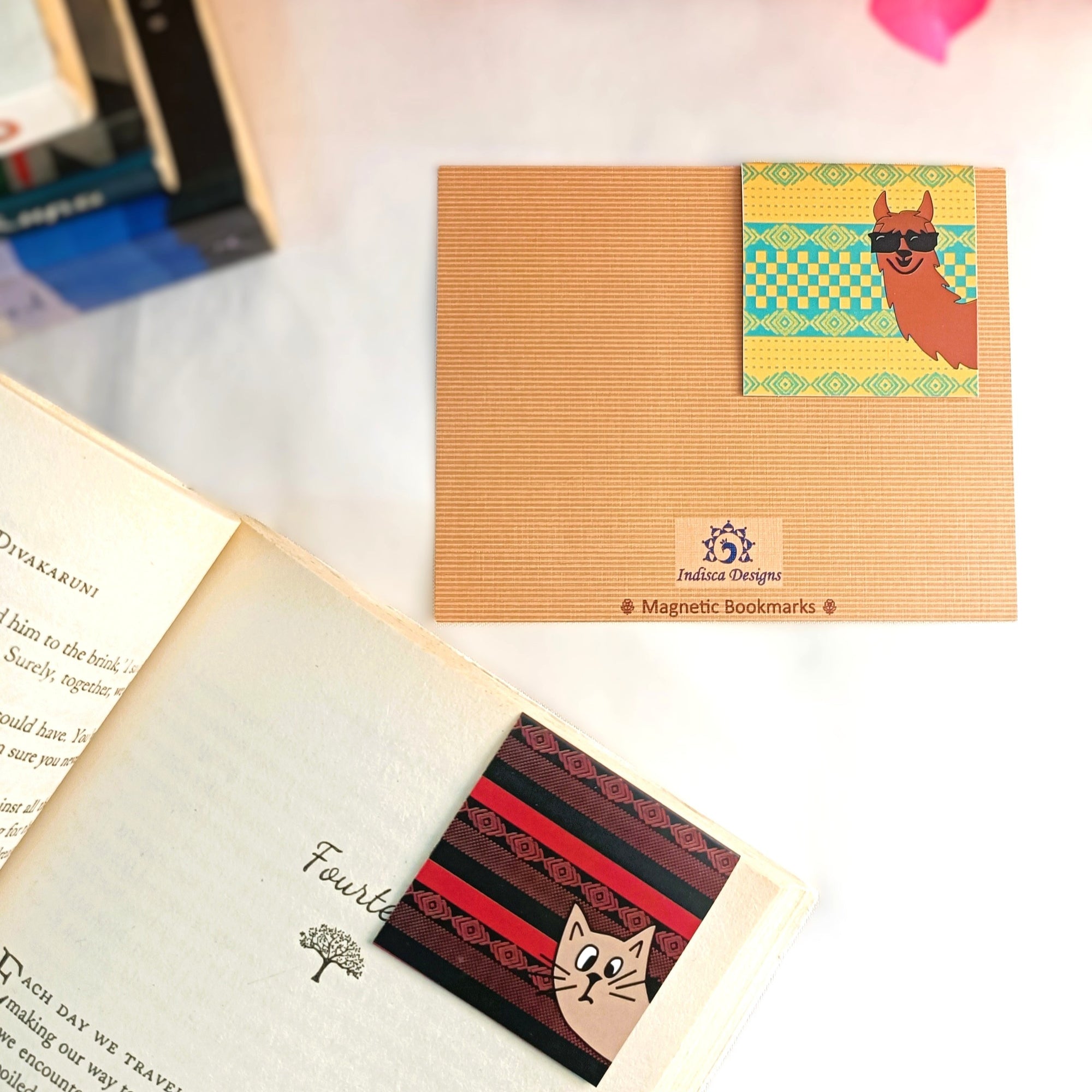 Peek-a-boo: Literary adventures magnetic bookmarks ( Set of 2 )