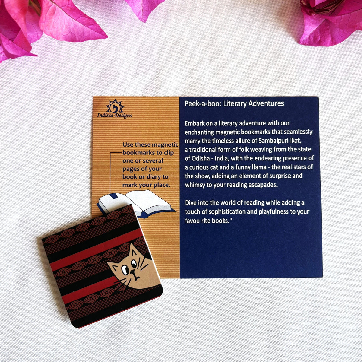 Peek-a-boo: Literary adventures magnetic bookmarks ( Set of 2 )