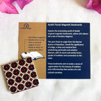 Ajrakh florals magnetic bookmarks | Set of 2