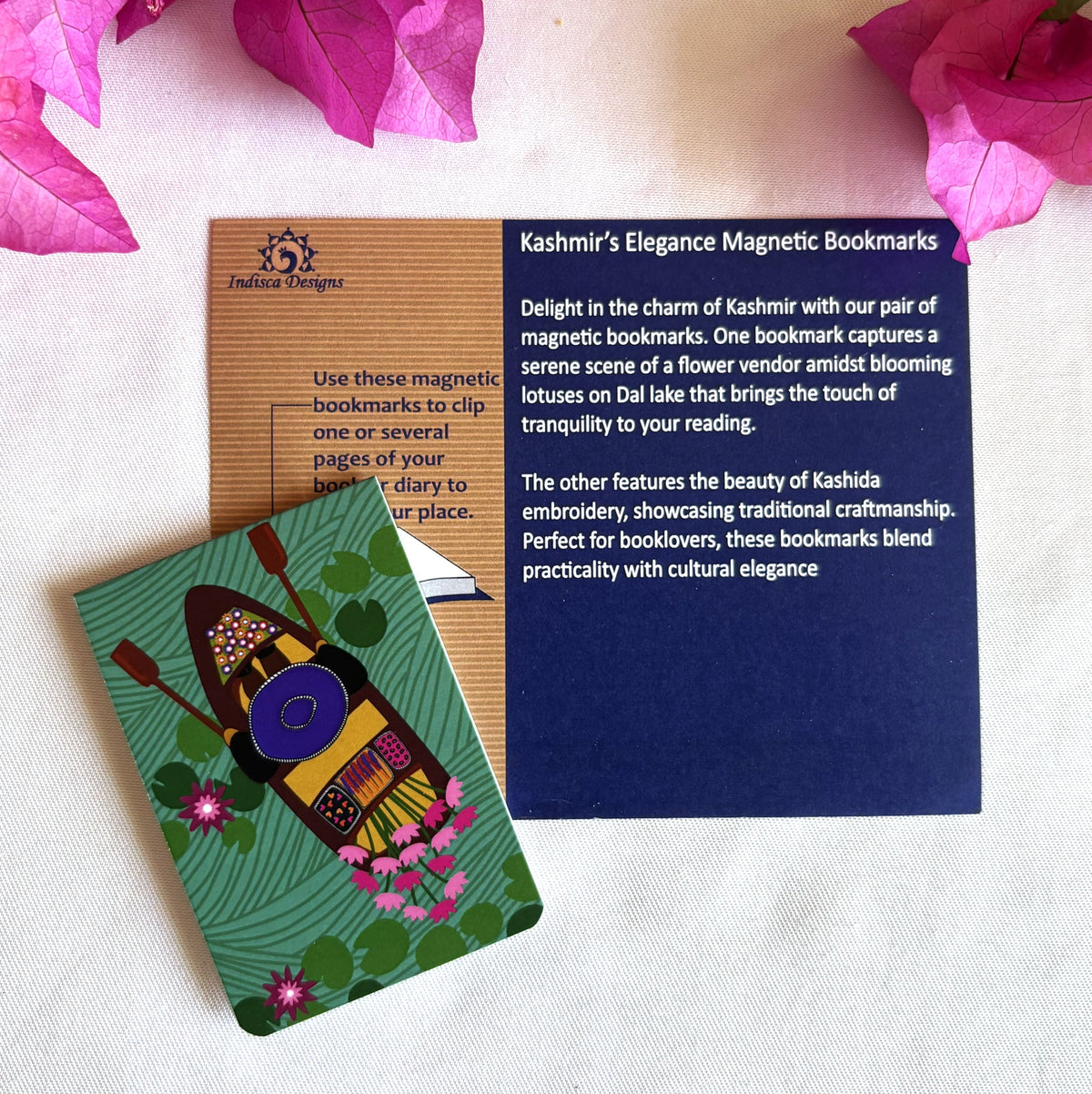 Kashmir's Elegance themed Magnetic Bookmarks ( Set of 2 )