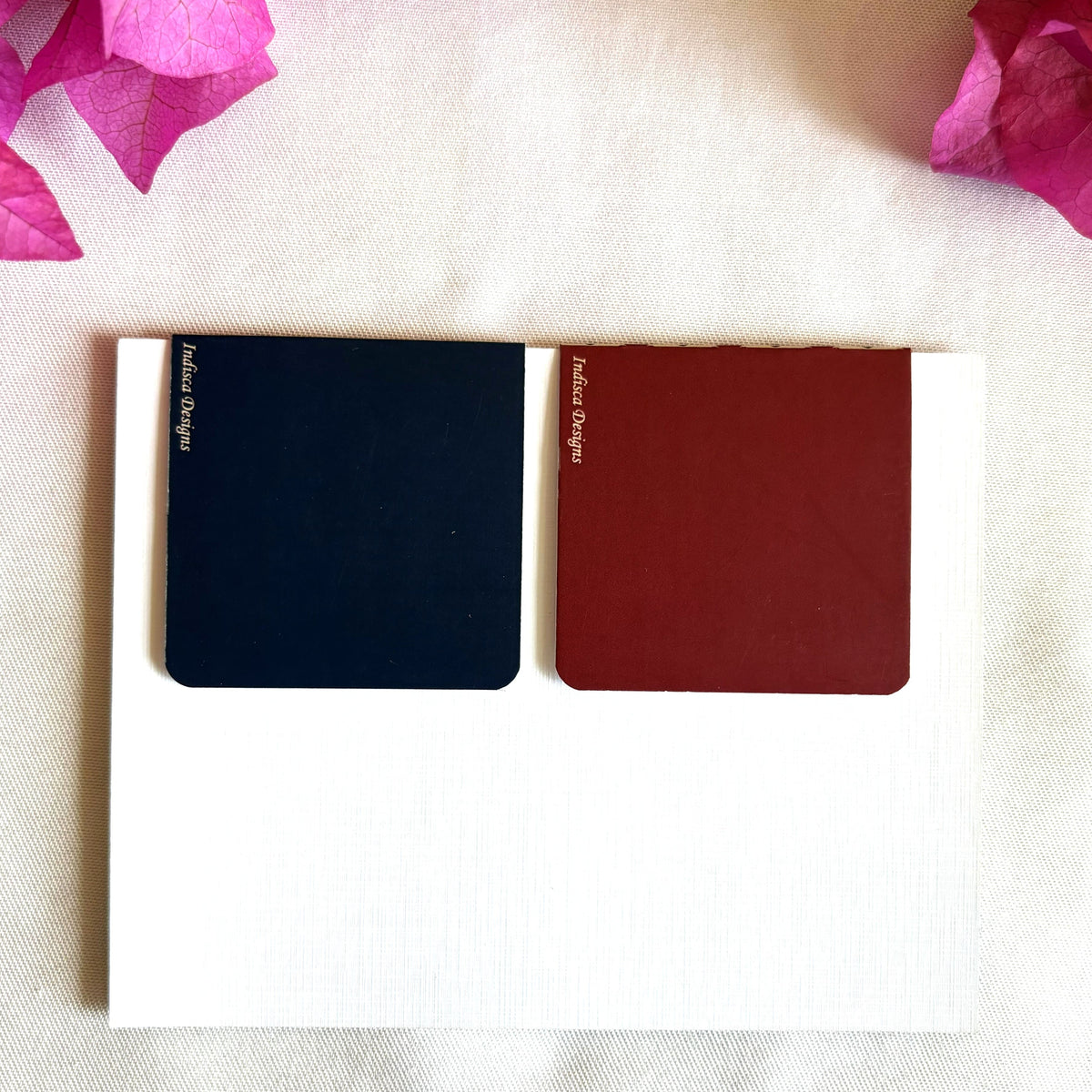Ajrakh florals magnetic bookmarks | Set of 2