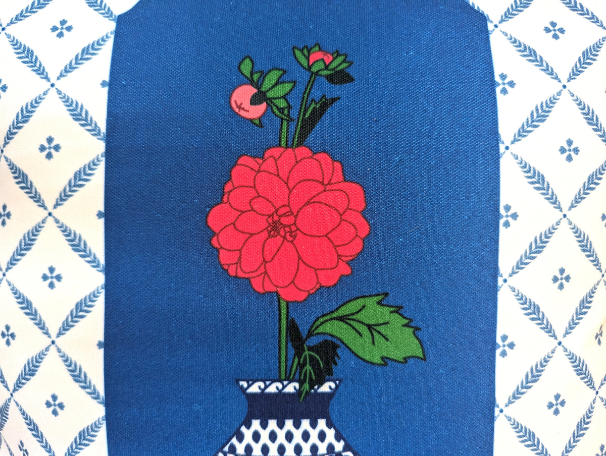 Blue Pottery Cushion Covers - Set of 2