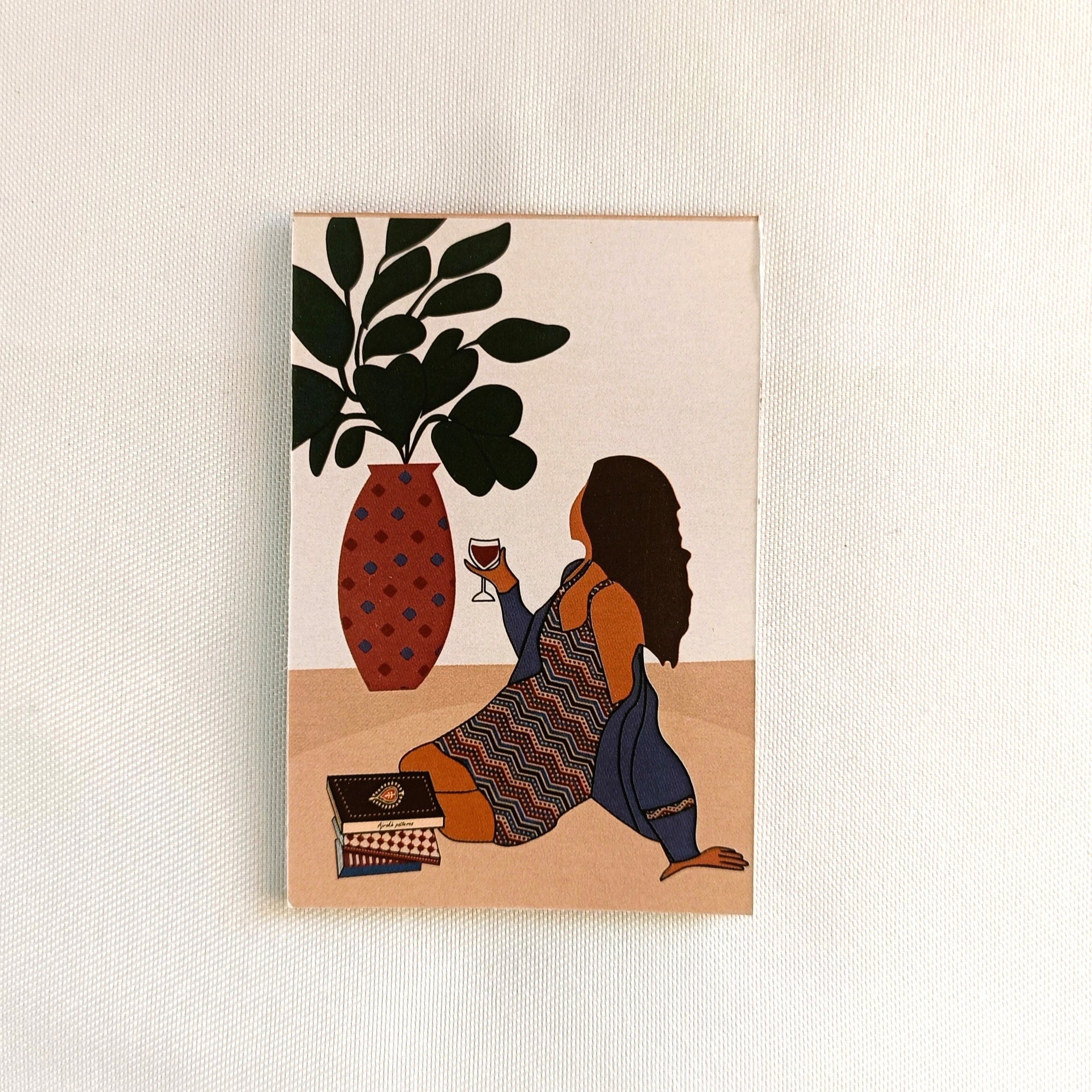 Ajrakh Contemporary Elegance Themed Magnetic Bookmarks | Set Of 2