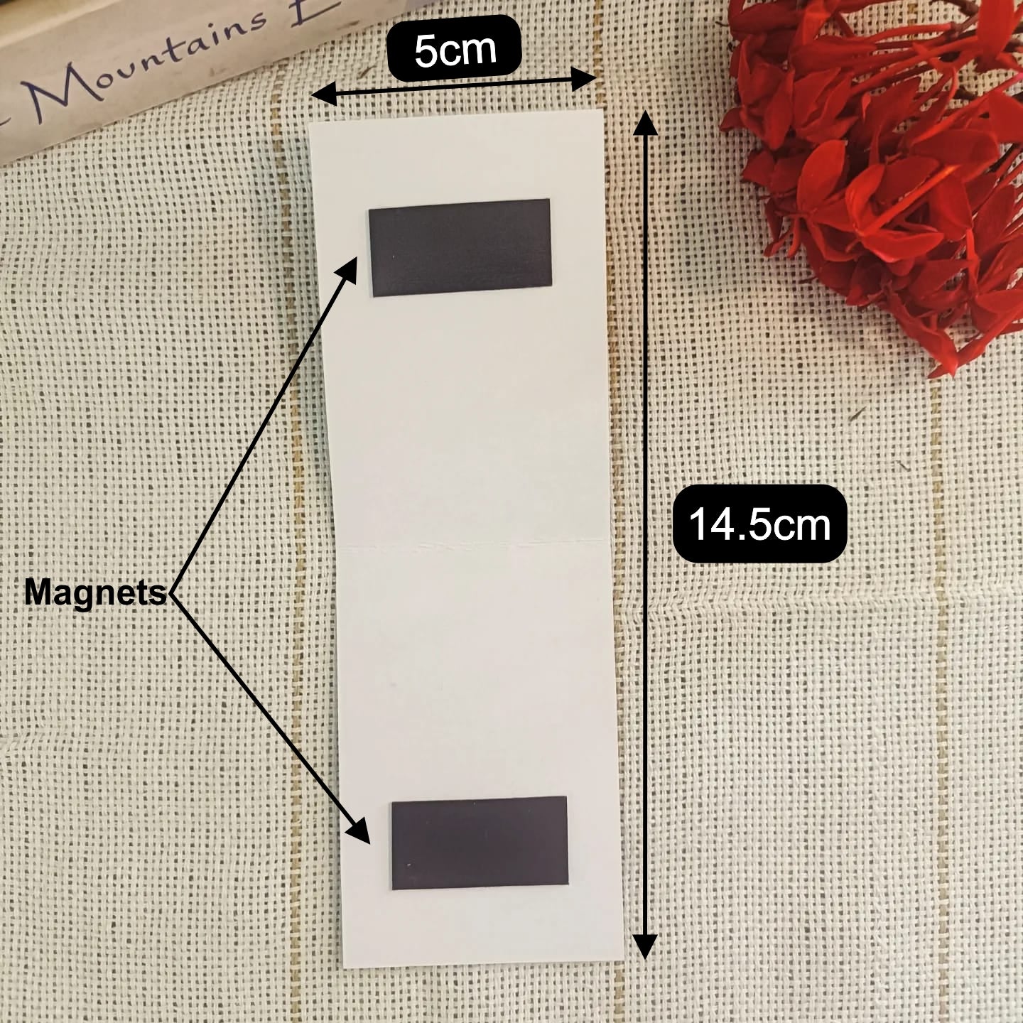 Brighten up your day themed magnetic bookmarks (Set of 2)