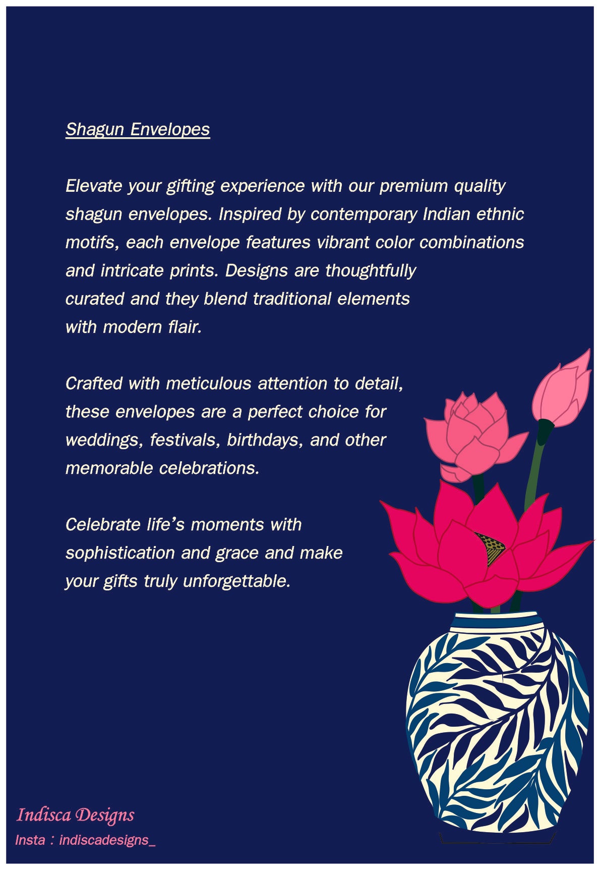 Jaipuri Blue Pottery Envelopes