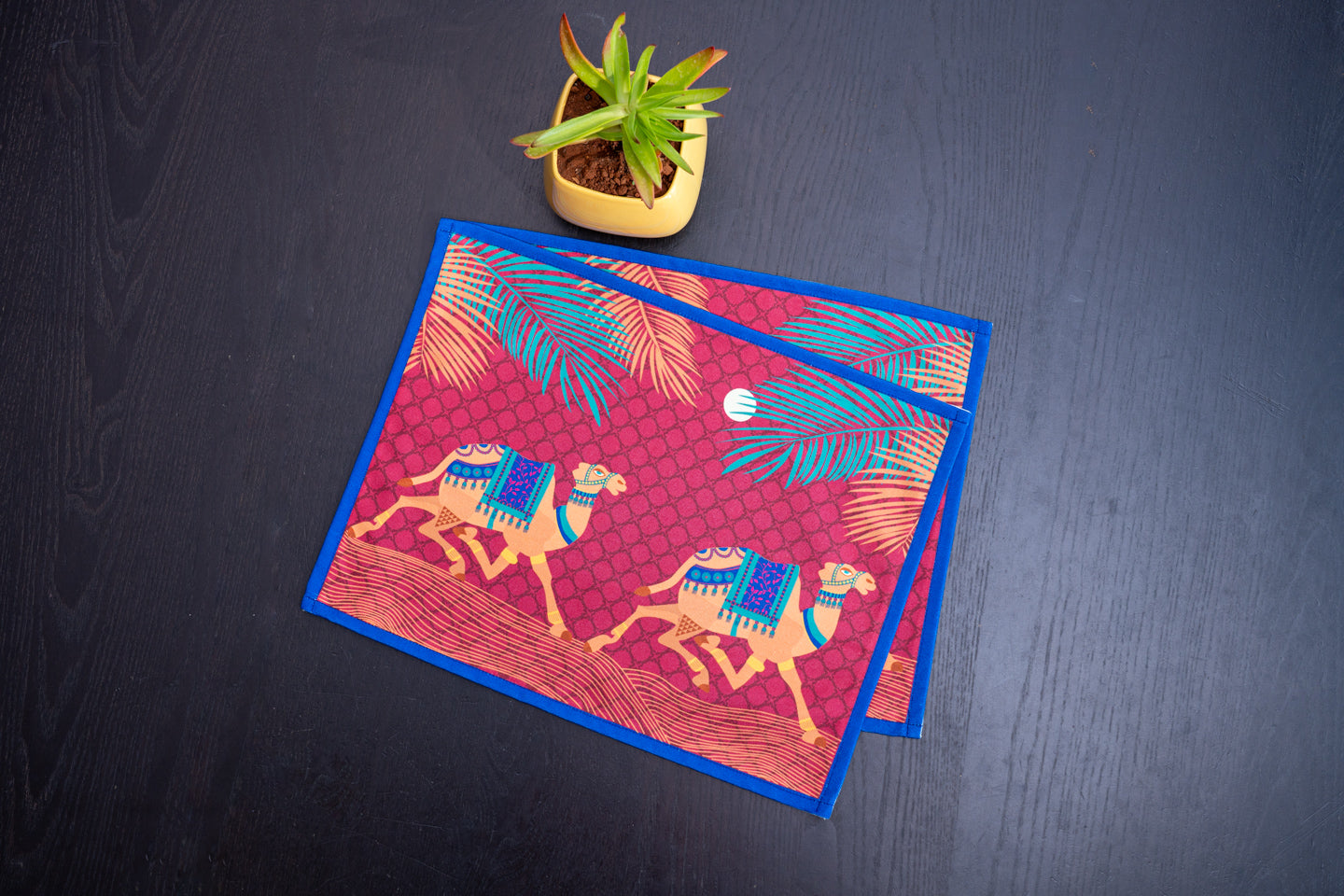 Moonlit Camel Caravan