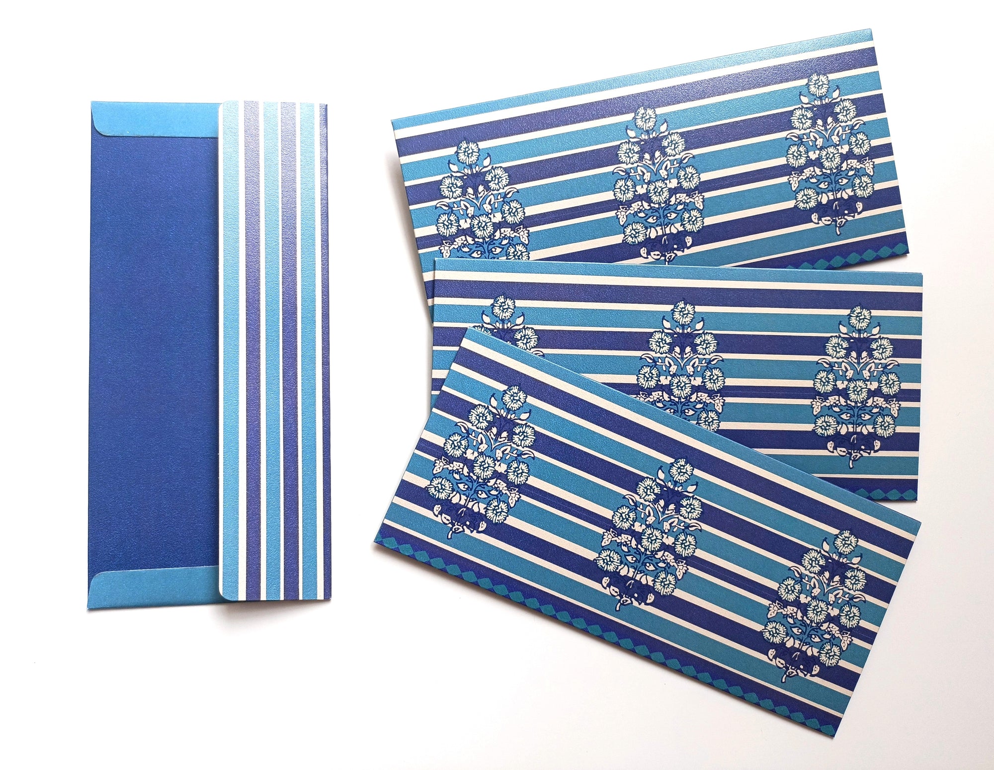 Indigo Bloom Envelopes