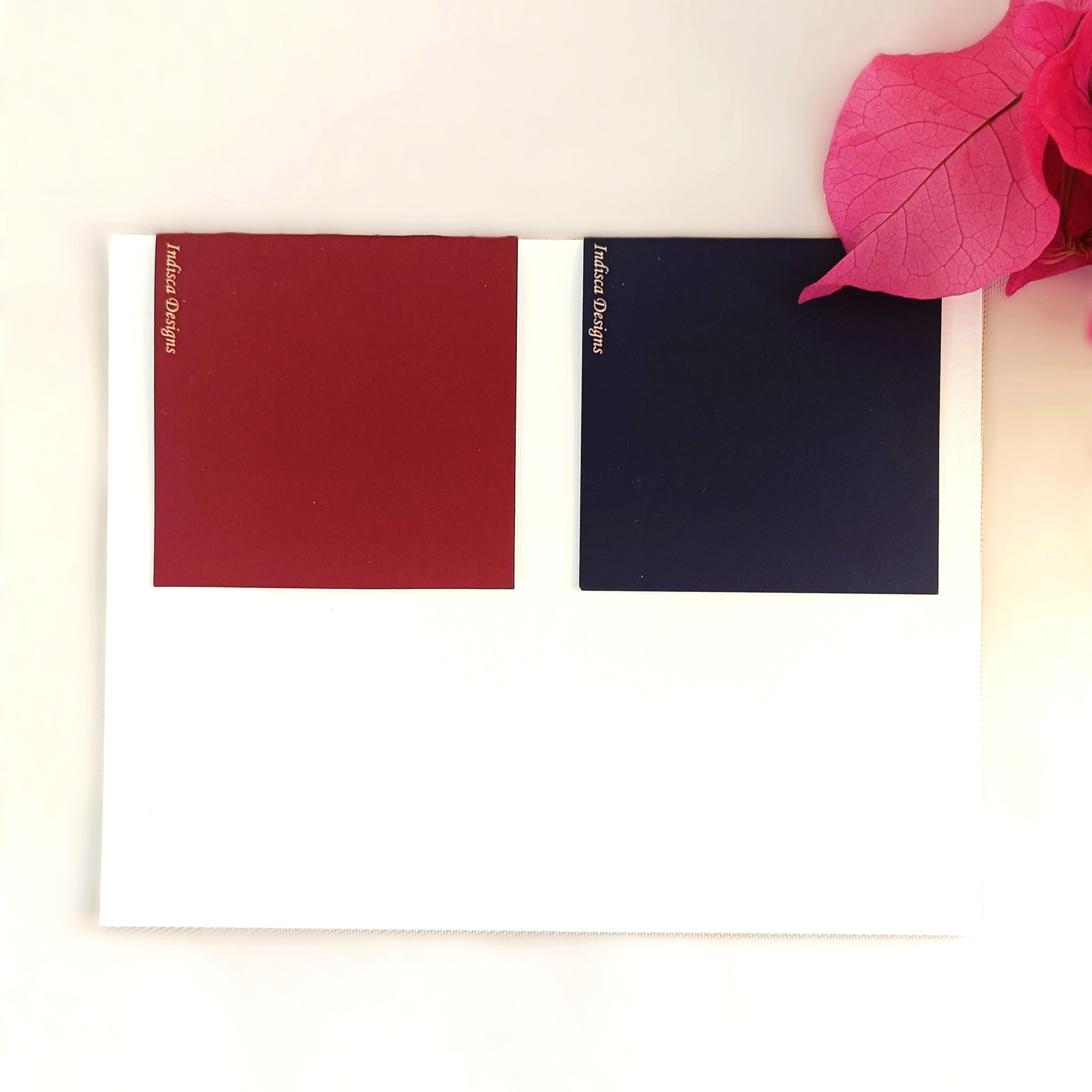 Ajrakh florals | Set of 2 magnetic bookmarks