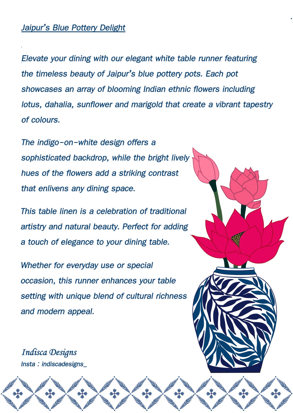 Jaipur's Indigo Pottery