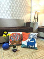 Gond Jungle Delight Cushion Cover Duo