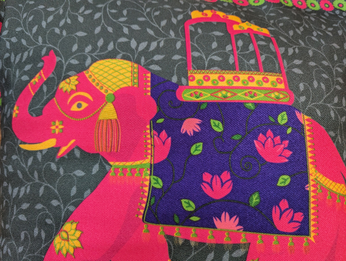 Whimsical Elephant Cushion Cover