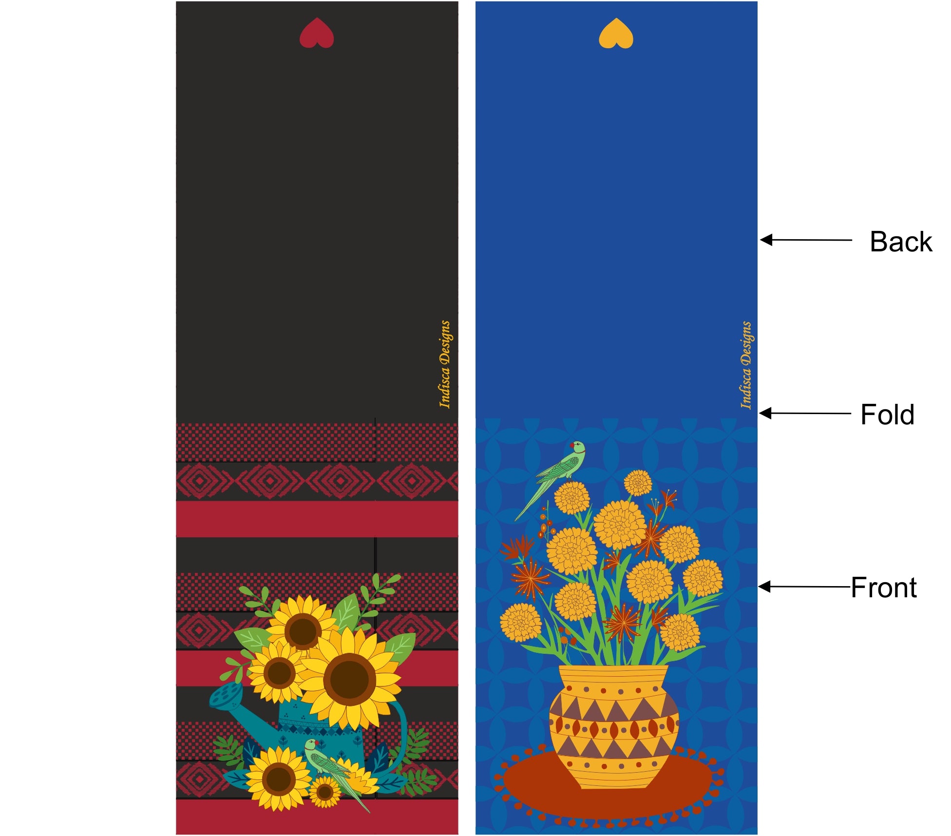 Brighten up your day themed magnetic bookmarks (Set of 2)