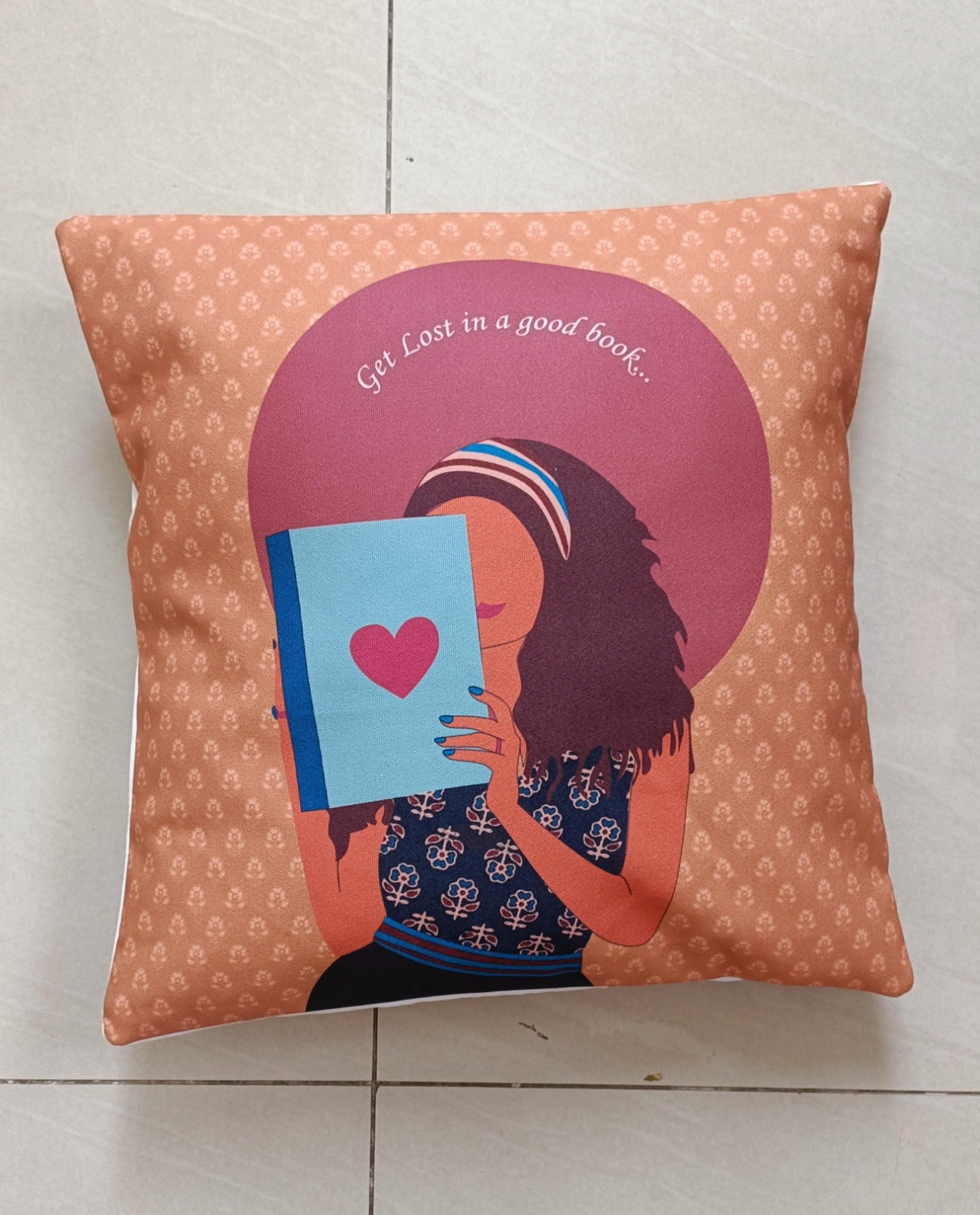 Lost in the book Cushion Cover