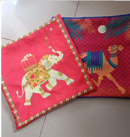 Royal Caravan Cushion Cover Duo